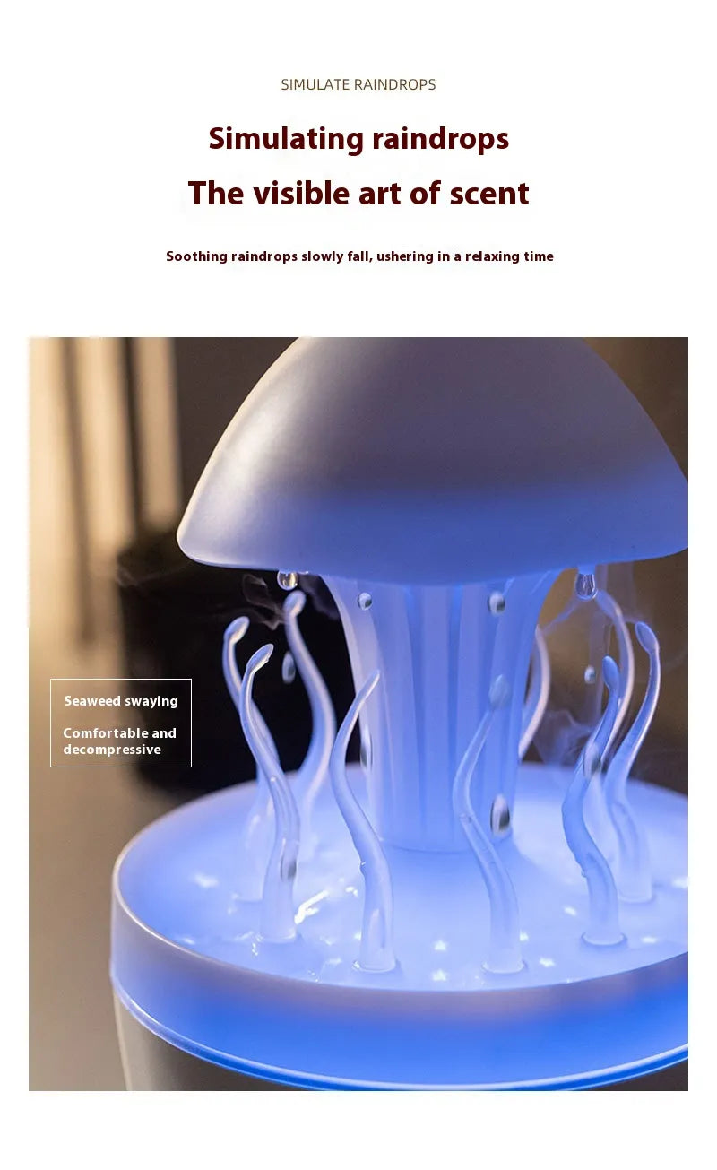 Super Rotating Water Drop Aroma Diffuser Household Colorful Night Lamp