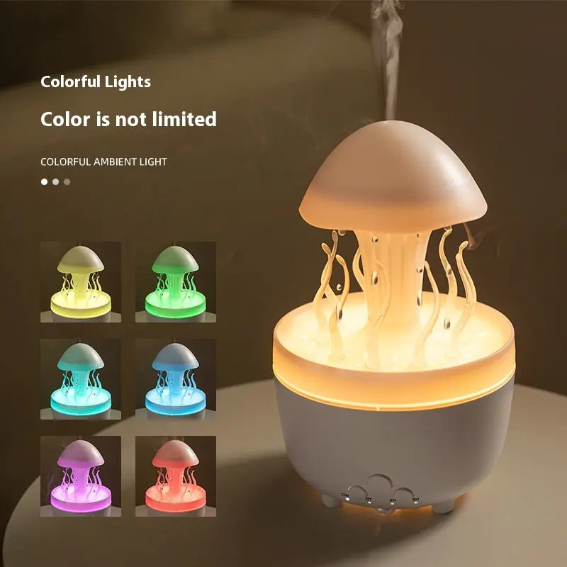 Super Rotating Water Drop Aroma Diffuser Household Colorful Night Lamp