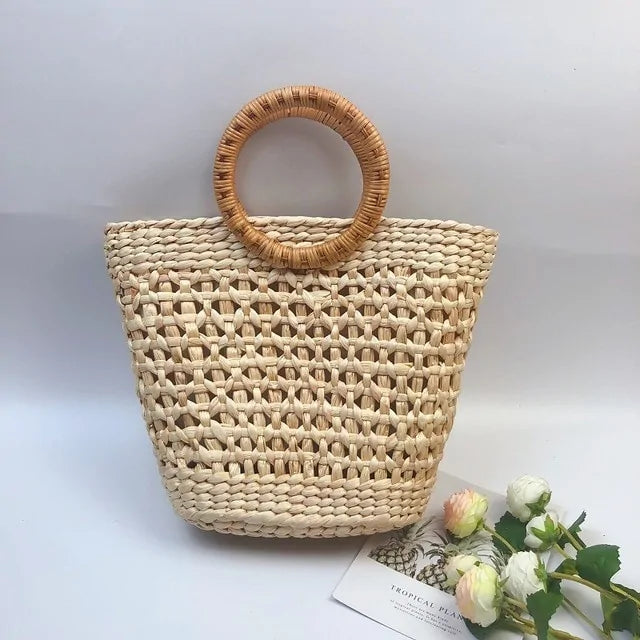 Straw Shoulder Bag