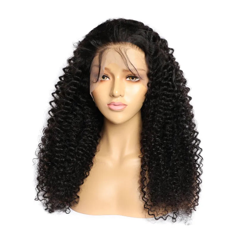 Super Curly Human Hair Wig Lace Hair Products