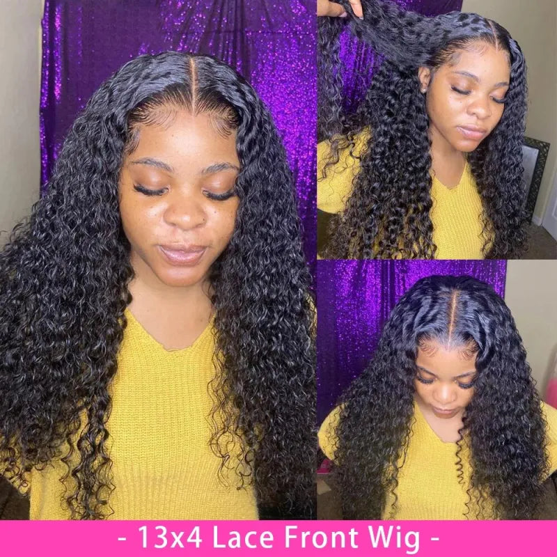 Super Curly Human Hair Wig Lace Hair Products